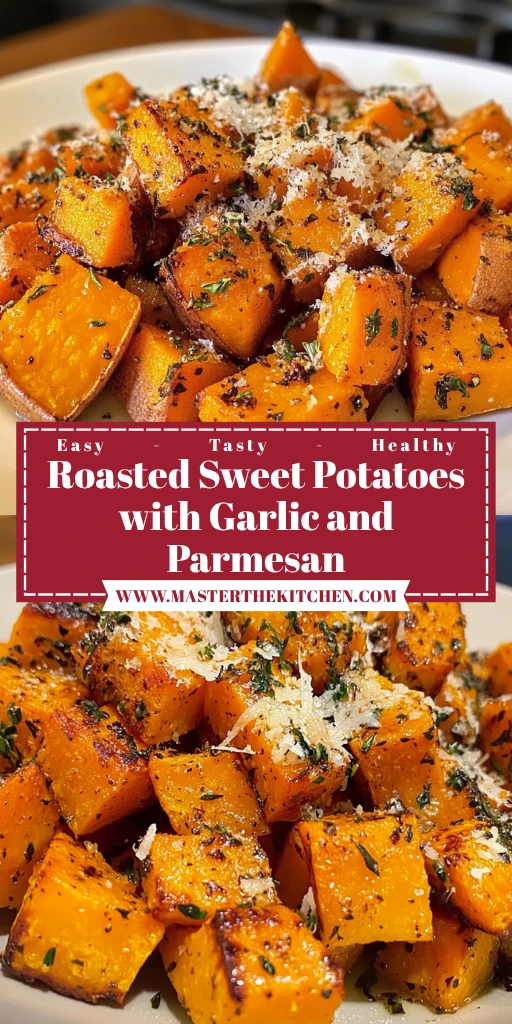 Roasted Sweet Potatoes with Garlic and Parmesan 25 Minutes Easy Delicious