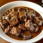 Slow Cooker Beef Tips and Gravy 4 Servings Easy Delicious