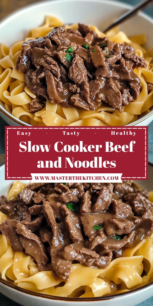 Slow Cooker Beef and Noodles: 8 Ingredients for Easy Delicious