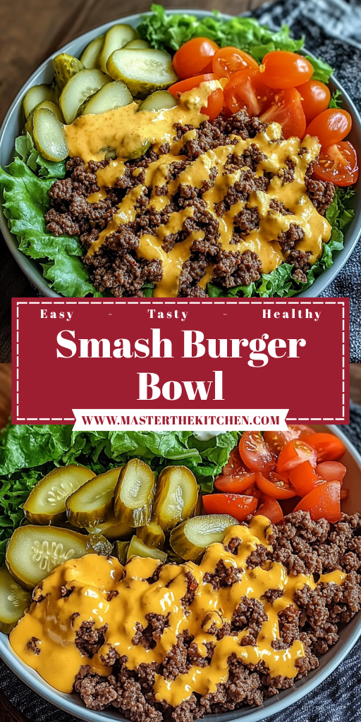 Smash Burger Bowl 4 Servings Ultimate Delicious