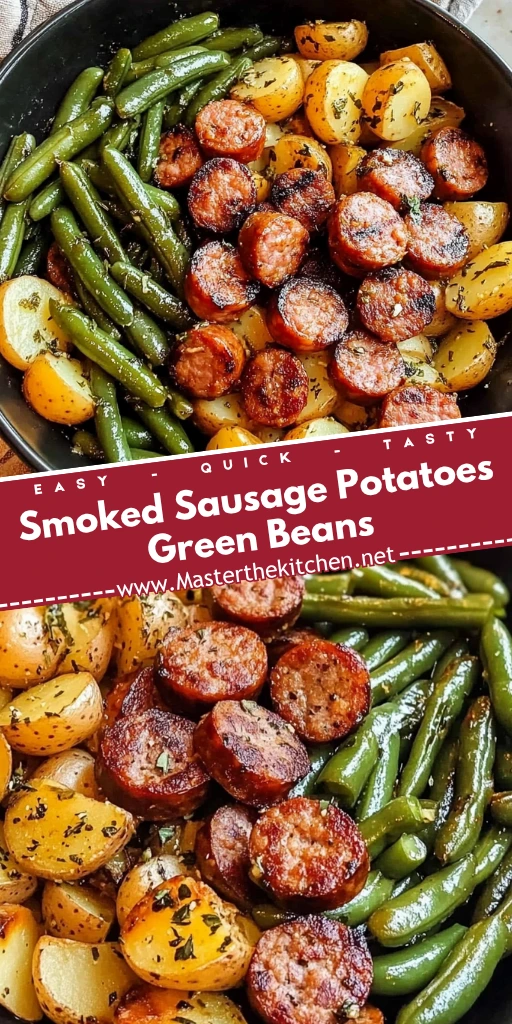 Smoked Sausage Potatoes Green Beans 30 Minutes Easy Delicious
