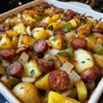 Smoked Sausage and Potato Bake 5 Steps Easy Delicious