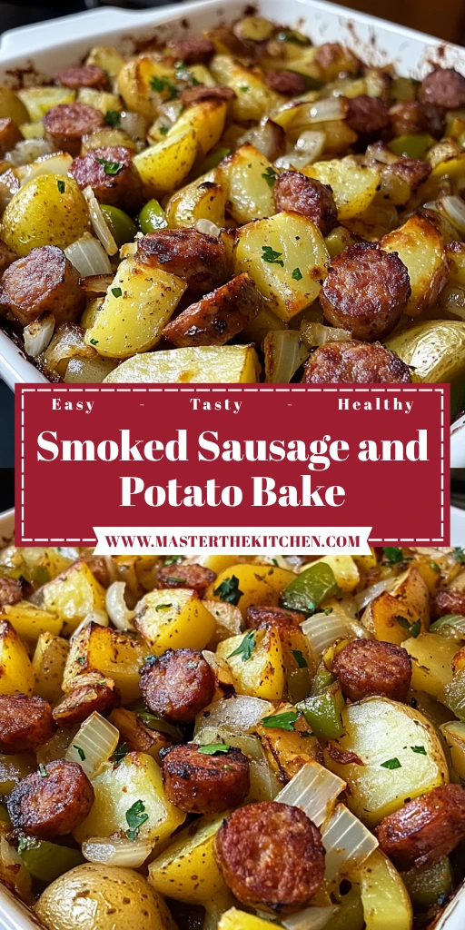 Smoked Sausage and Potato Bake 5 Steps Easy Delicious