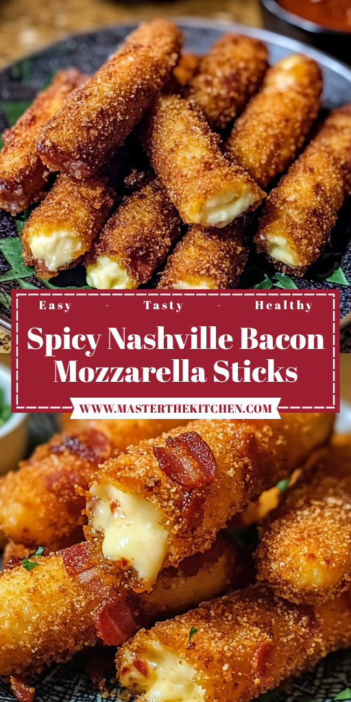 Spicy Nashville Bacon Mozzarella Sticks 15 Minutes Awesome Delicious
