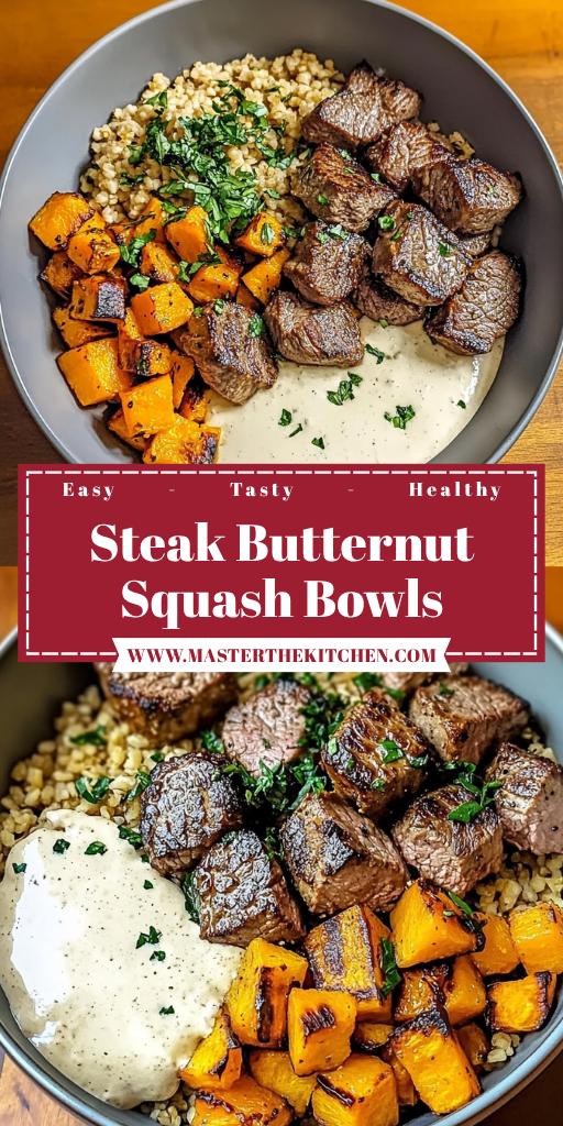 Steak Butternut Squash Bowls 4 Servings Ultimate Delicious