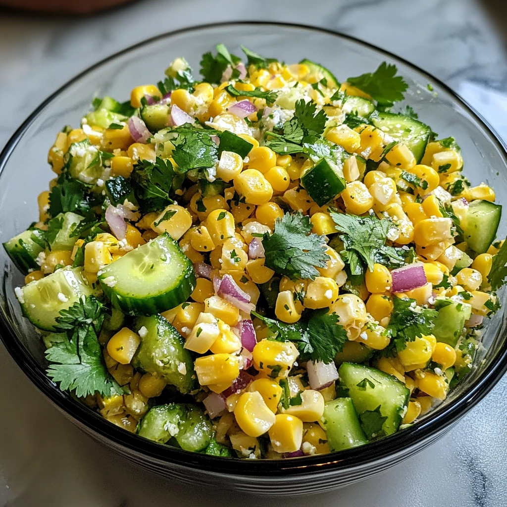 Street Corn Cucumber Salad 4 Servings Ultimate Delicious