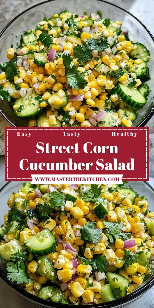 Street Corn Cucumber Salad 4 Servings Ultimate Delicious