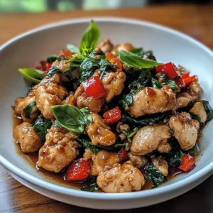 Thai Basil Chicken 5 Steps Easy Delicious