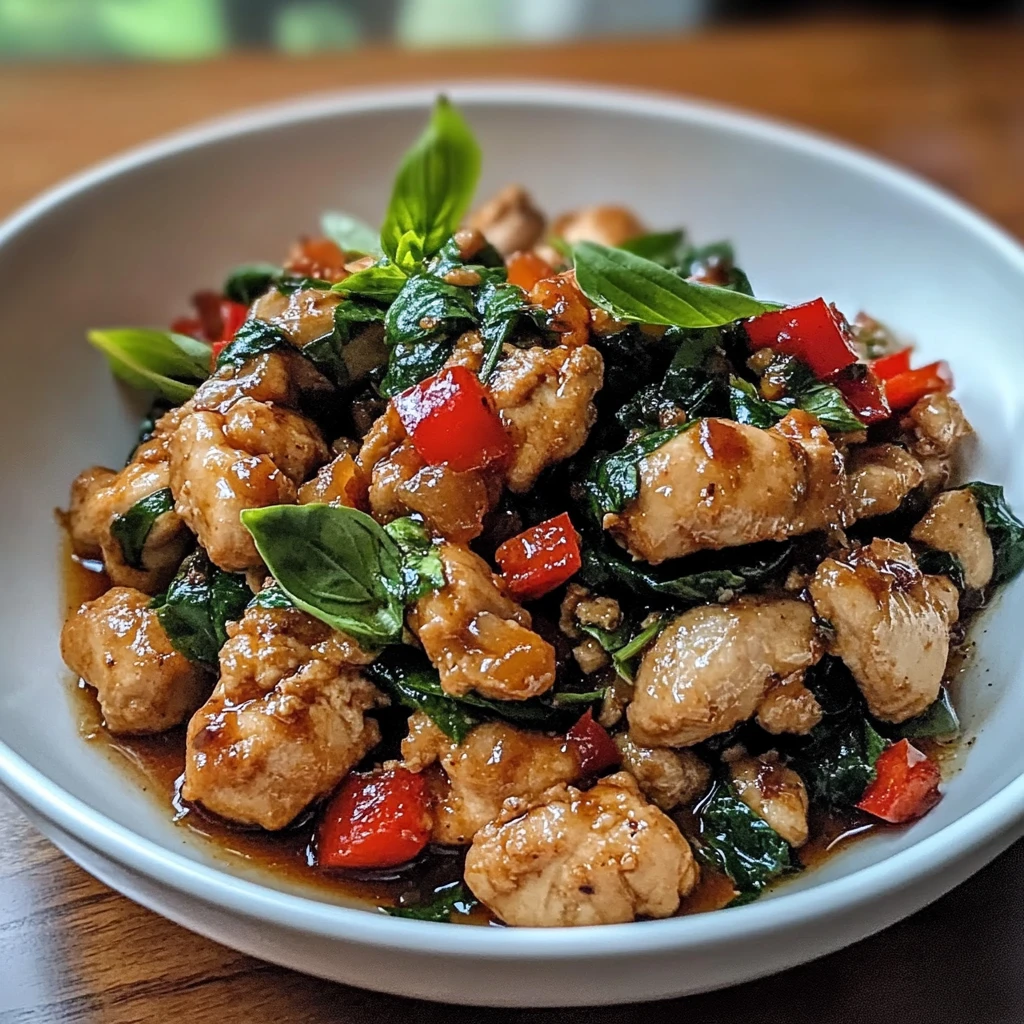 Thai Basil Chicken 5 Steps Easy Delicious