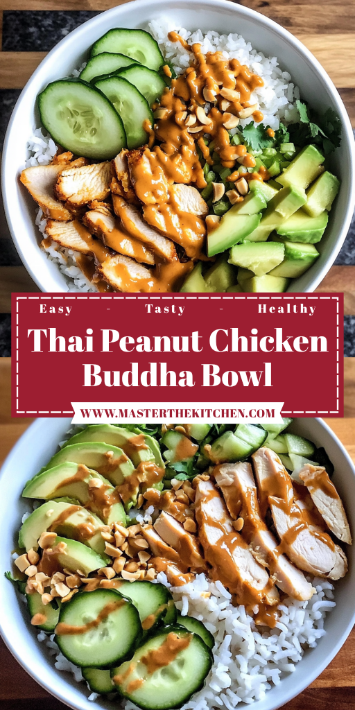 Thai Peanut Chicken Buddha Bowl 4 Servings Easy Delicious