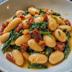 Tuscan Butter Beans with Spinach in 20 Minutes - Easy & Delicious
