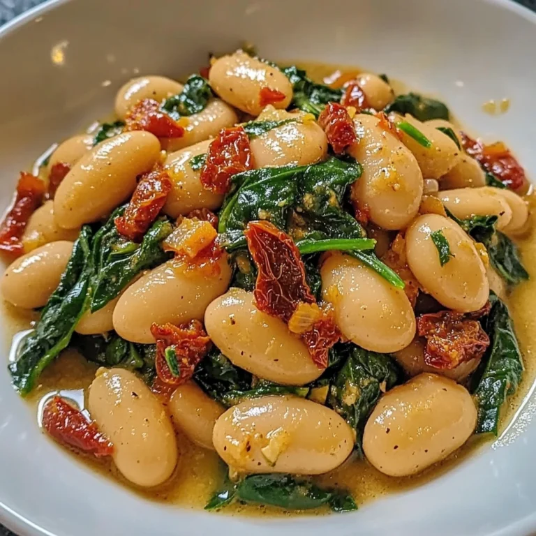 Tuscan Butter Beans with Spinach in 20 Minutes - Easy & Delicious