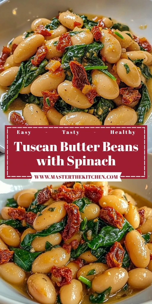 Tuscan Butter Beans with Spinach in 20 Minutes - Easy & Delicious