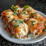 Air Fryer Cheesy Chicken Parm Roll-Ups 15 Minutes Quick Delicious