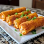 Air Fryer Crispy Buffalo Chicken Roll-Ups 10 Minutes Amazing