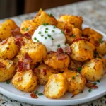 Air Fryer Loaded Cheesy Potato Bites 10 Minutes Easy Delicious
