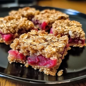 Amish Oatmeal Rhubarb Bars 5 Steps Ultimate Delicious
