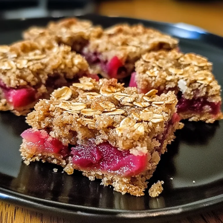 Amish Oatmeal Rhubarb Bars 5 Steps Ultimate Delicious