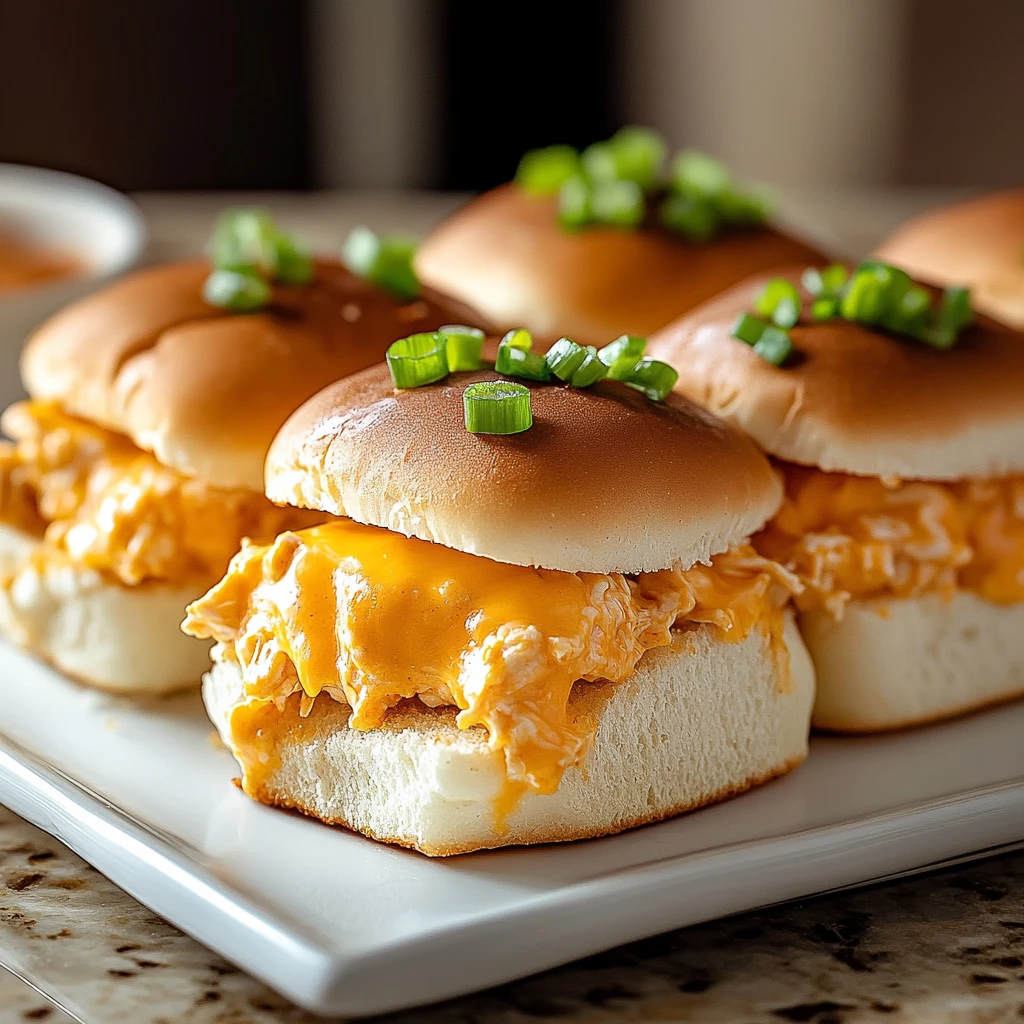 Cheesy Buffalo Chicken Breakfast Sliders 30 Minutes Easy Delicious