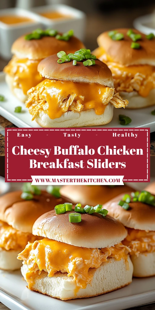Cheesy Buffalo Chicken Breakfast Sliders 30 Minutes Easy Delicious