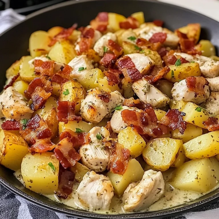 Chicken Bacon Ranch Potato Skillet 30 Minutes Amazing