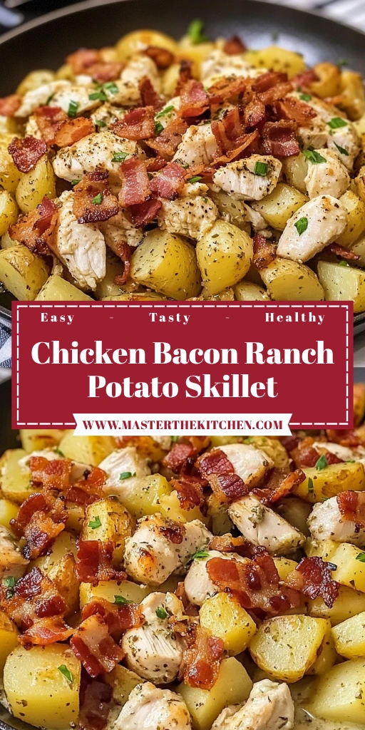 Chicken Bacon Ranch Potato Skillet 30 Minutes Amazing