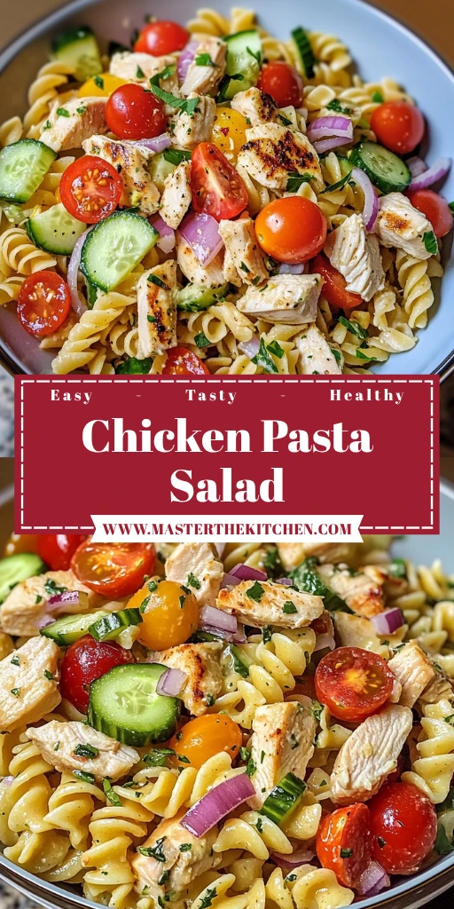 Chicken Pasta Salad 6 Ingredients Easy Delicious
