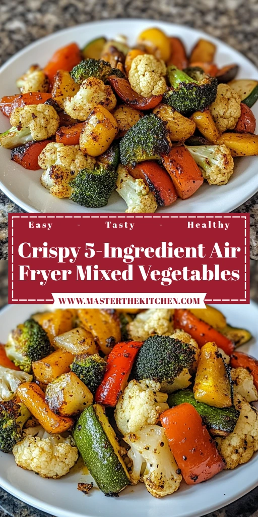 Crispy 5-Ingredient Air Fryer Mixed Vegetables Quick & Delicious