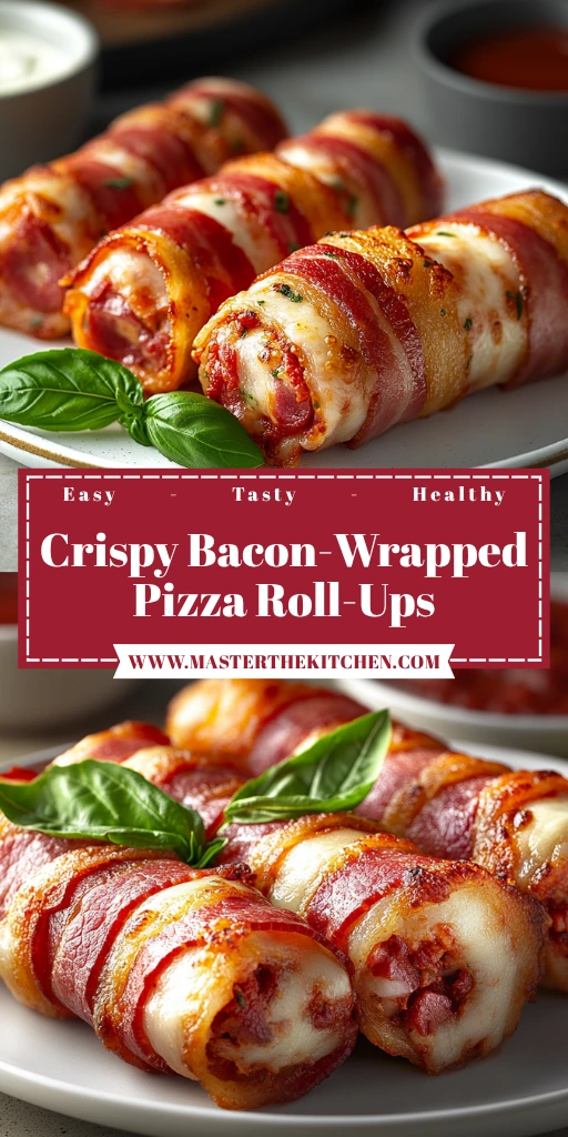 Crispy Bacon-Wrapped Pizza Roll-Ups 20 Minutes Perfect Delicious