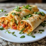Crispy Buffalo Chicken Wraps 4 Servings Easy Delicious