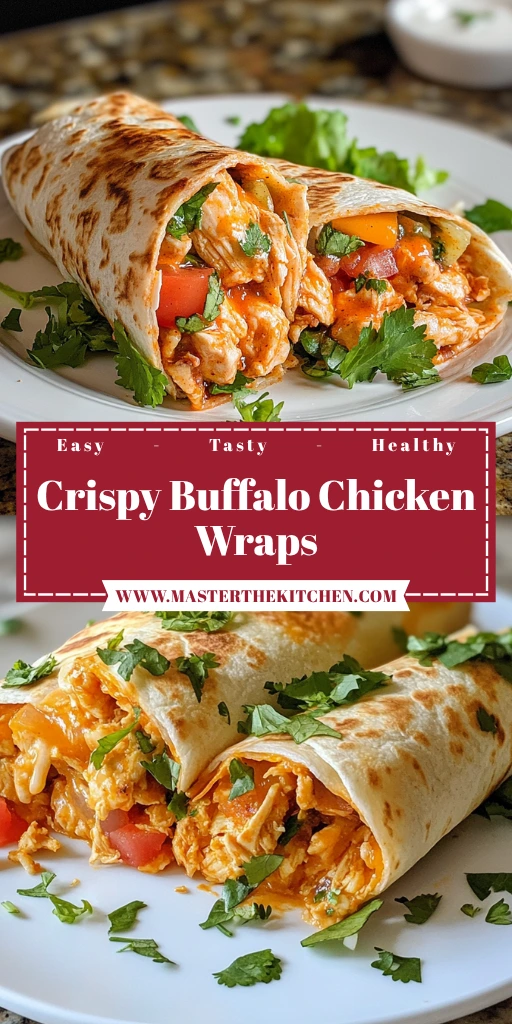 Crispy Buffalo Chicken Wraps 4 Servings Easy Delicious