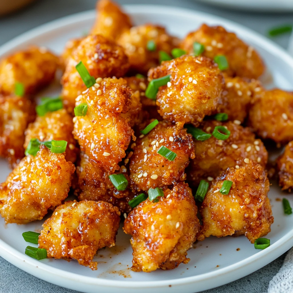 Crispy Sweet Chili Air Fryer Chicken Bites 12 Minutes Awesome Delicious