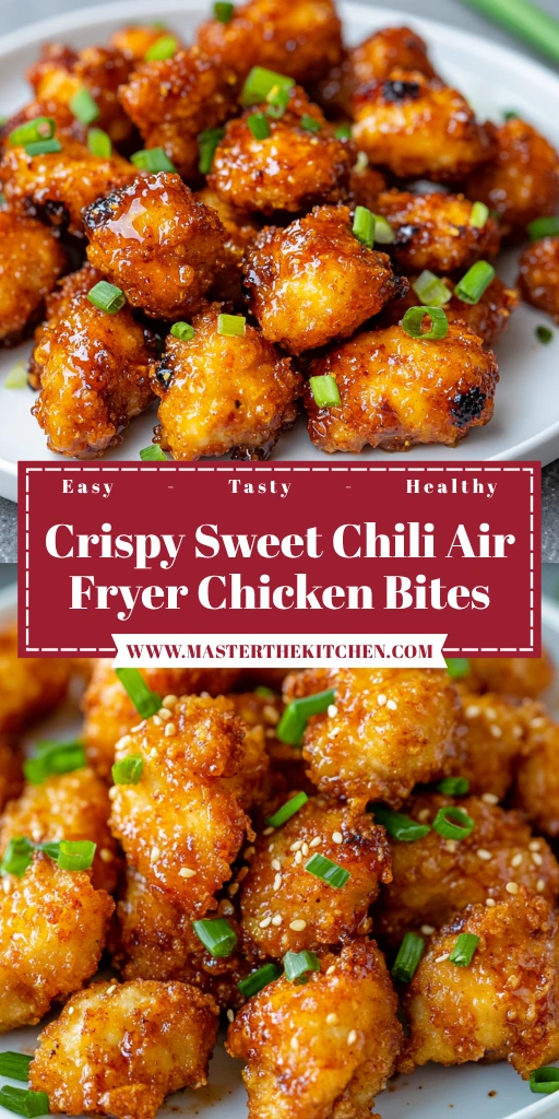Crispy Sweet Chili Air Fryer Chicken Bites 12 Minutes Awesome Delicious