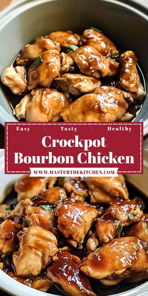Crockpot Bourbon Chicken 4 Servings Easy Delicious