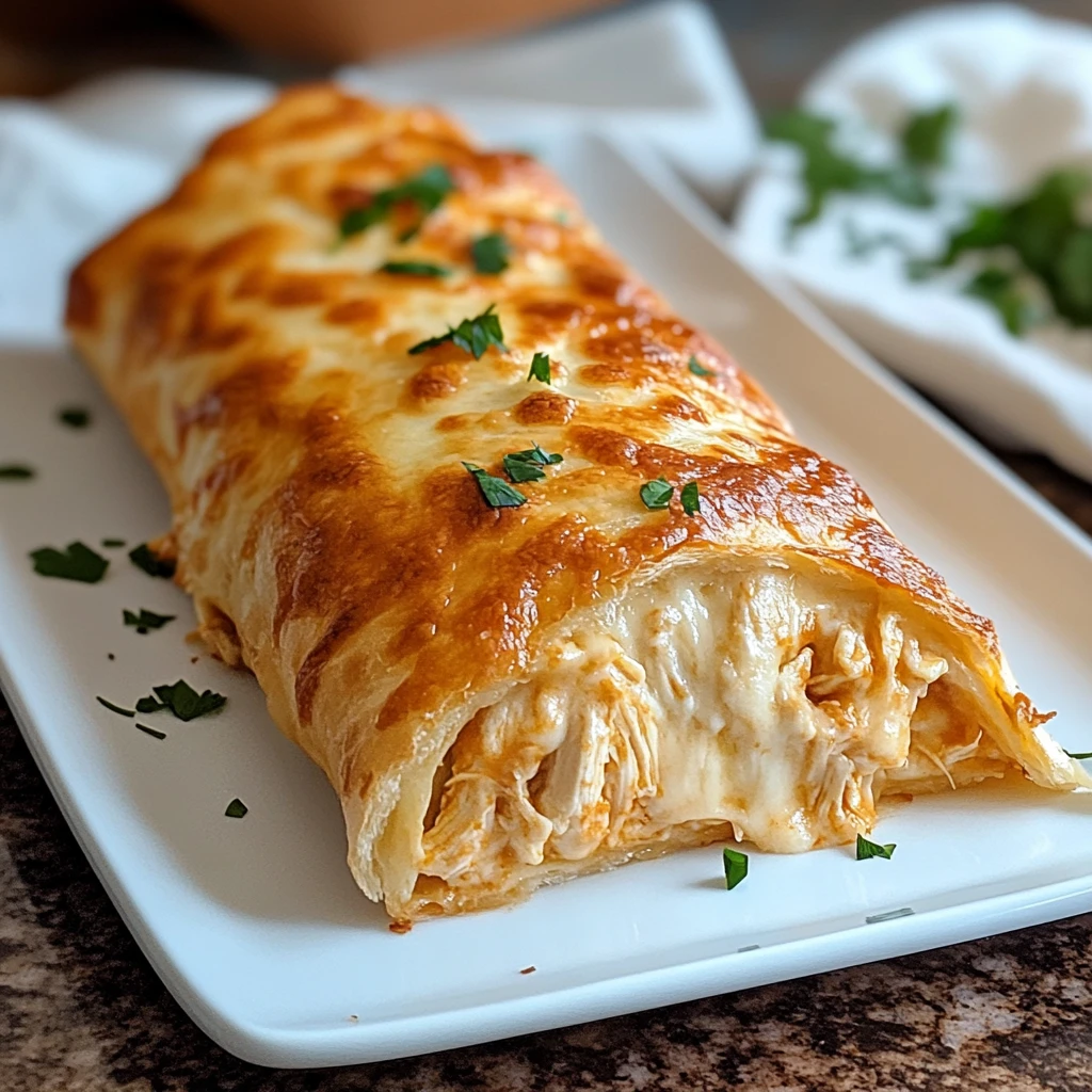 Crunchy Garlic Butter Chicken Stromboli 30 Minutes Ultimate Delicious