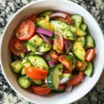 Cucumber Tomato Avocado Salad 5 Steps Easy Delicious