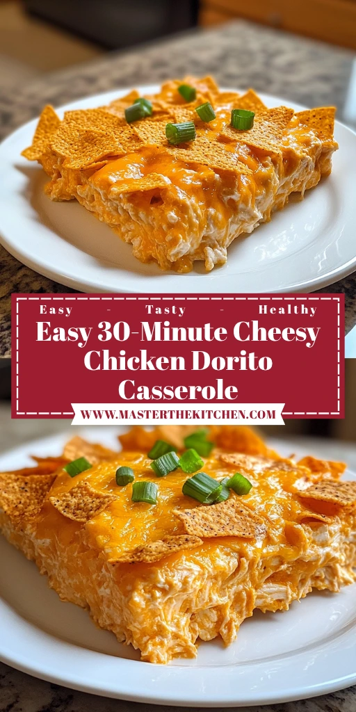 Easy 30-Minute Cheesy Chicken Dorito Casserole Amazing