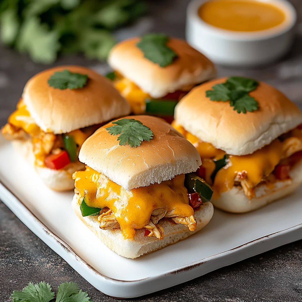 Easy 30-Minute Cheesy Chicken Fajita Sliders in 30 Minutes Amazing