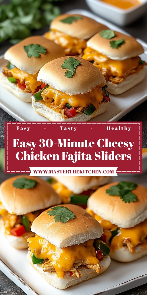 Easy 30-Minute Cheesy Chicken Fajita Sliders in 30 Minutes Amazing