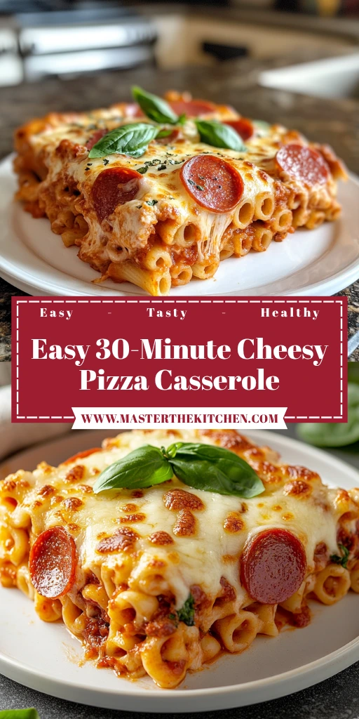 Easy 30-Minute Cheesy Pizza Casserole - Delicious