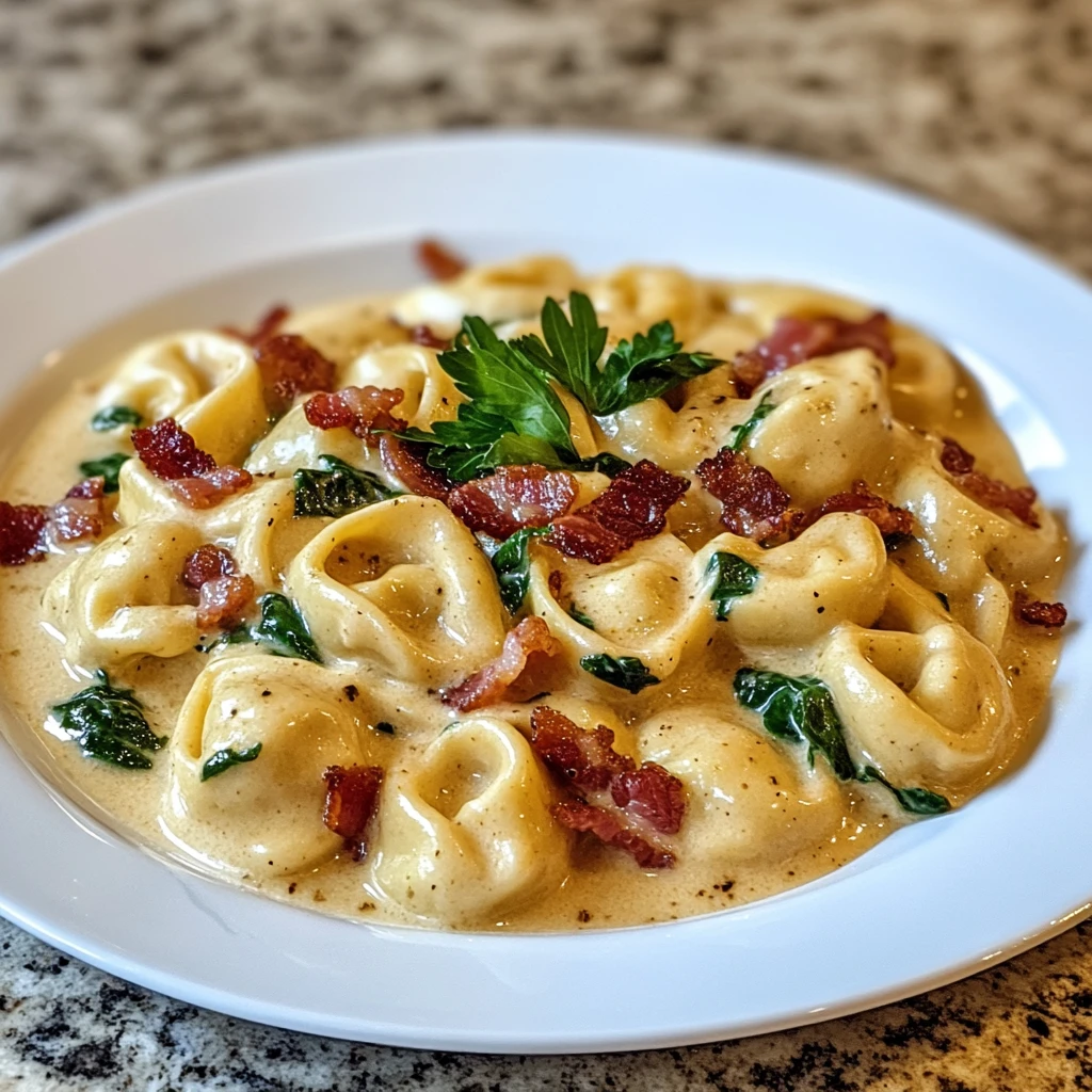 Easy 30-Minute Creamy Bacon Tortellini Recipe