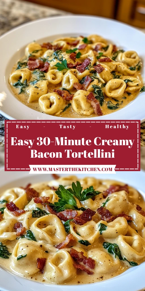 Easy 30-Minute Creamy Bacon Tortellini Recipe