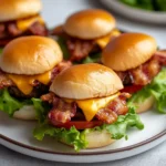 Easy Air Fryer Bacon-Wrapped Sliders 10 Minutes Amazing