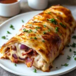 Easy Cheesy Bacon BBQ Stromboli 30 Minutes Amazing
