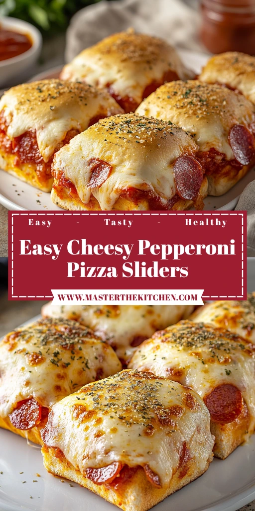 Easy Cheesy Pepperoni Pizza Sliders 30 Minutes Perfect Delicious