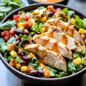 Fiesta Ranch Salad with Salsa Verde Chicken - 30 Minutes Amazing