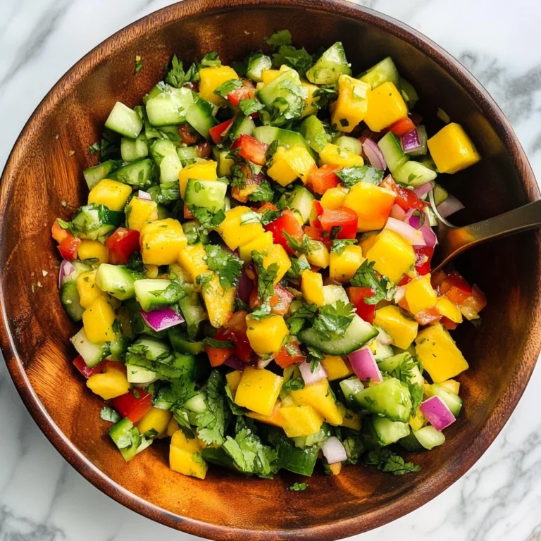 Fresh Mango Salad 7 Ingredients Easy Delicious