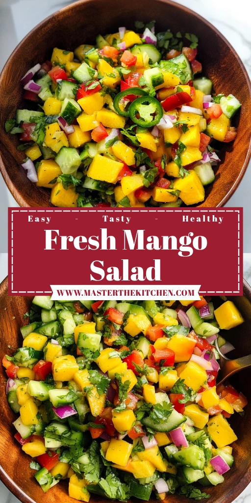 Fresh Mango Salad 7 Ingredients Easy Delicious
