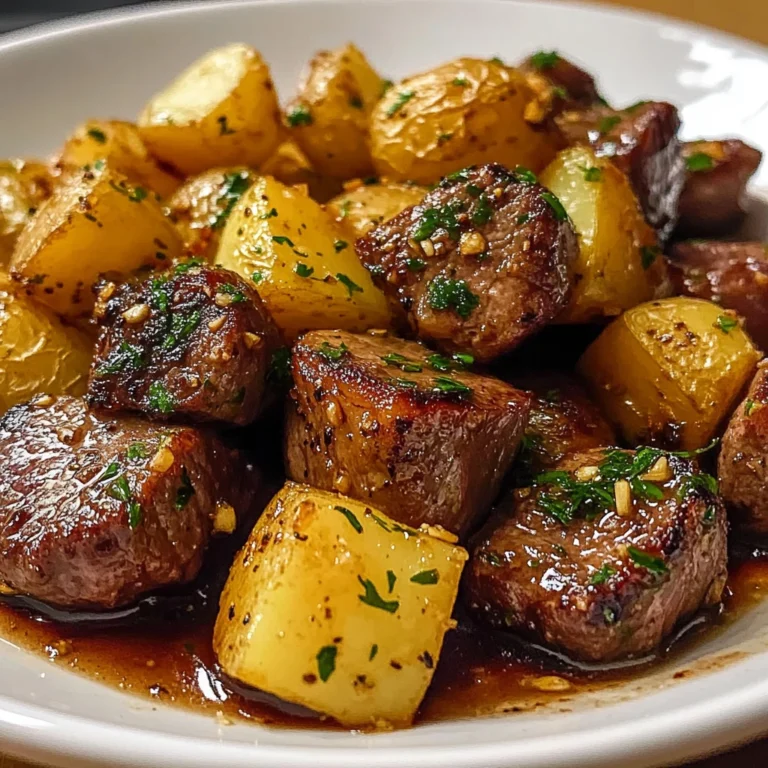 Garlic Steak Bites and Potatoes 30 Minutes Ultimate Delicious