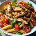 Grilled Chicken Pasta Salad with Balsamic Vinaigrette